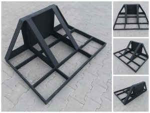 Szintező, talajegyengető adapter rakodógépekre.